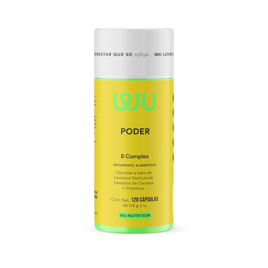 PODER – Complejo B para Energía Diaria | B1 B2 B3 B5 B6 B12, 120 cápsulas
