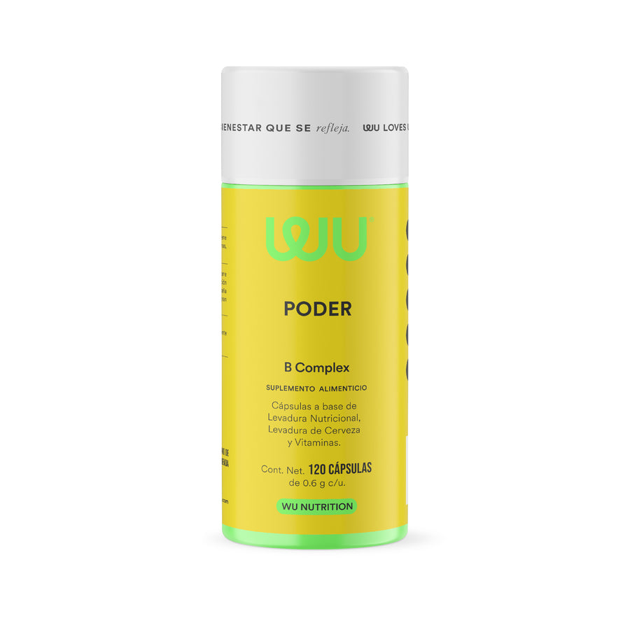PODER - B Complex • Vitamin B1 B2 B3 B5 B6 B12 • Nutritional Yeast | 120 capsules