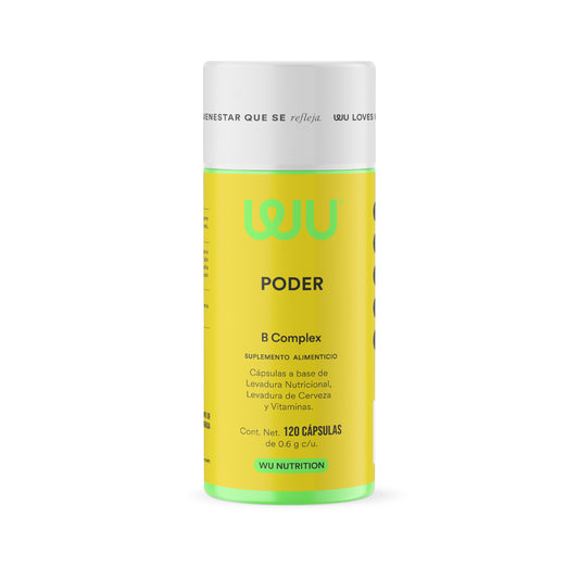 PODER - Complejo B • Vitamina B1 B2 B3 B5 B6 B12 | 120 cápsulas