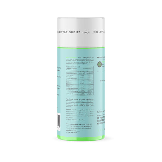 PROBIÓTICOS 60 BILLONES - Probióticos + Prebióticos • 3 Cepas • Lactobacilos • Inulina de Agave | 120 cápsulas