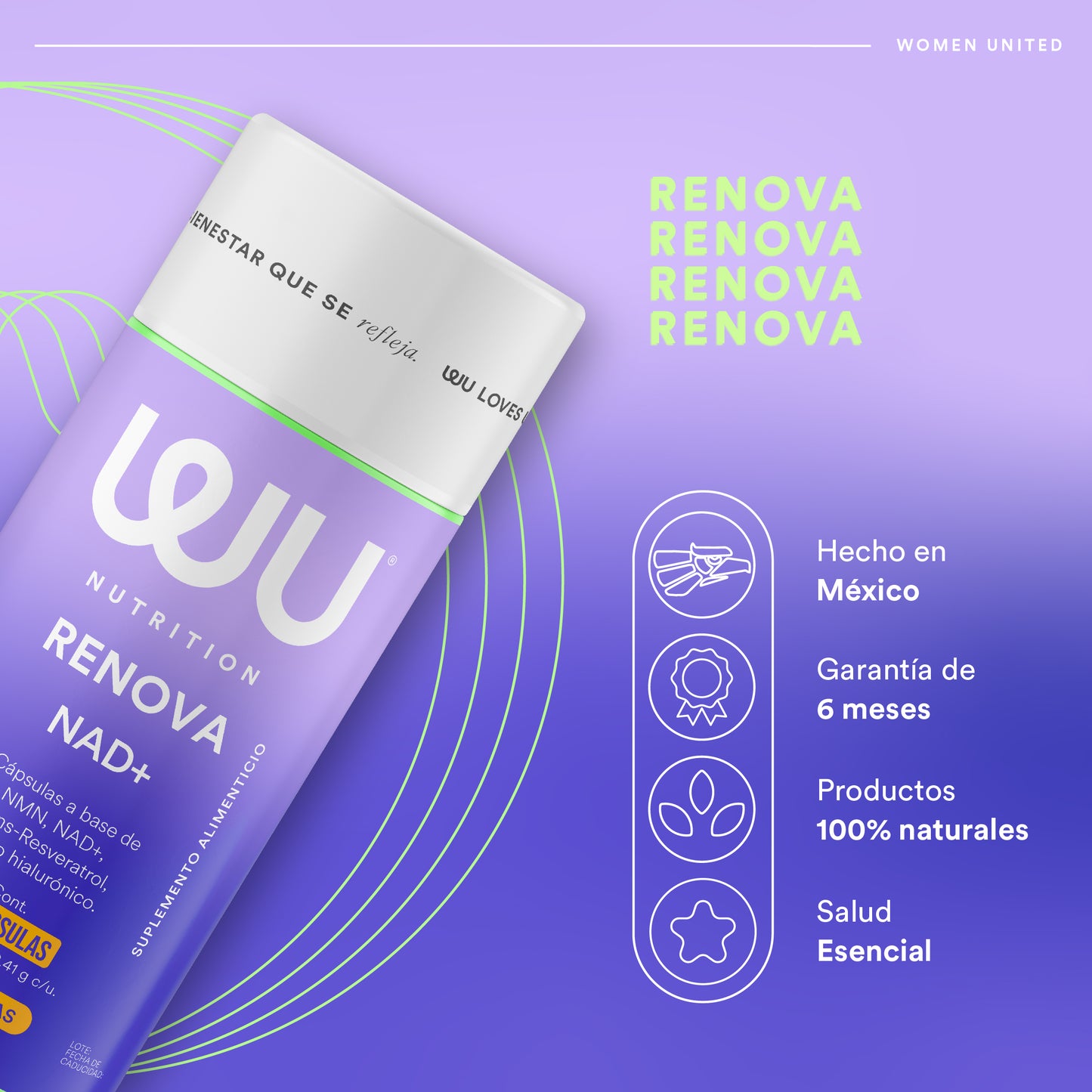 RENOVA - Restrasar Envejecimiento Celular | Potente Antioxidante