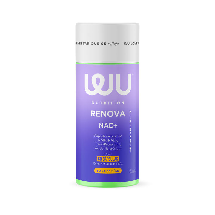 RENOVA – NMN 250mg con NAD y Trans-Resveratrol 98% para Energía y Bienestar Celular