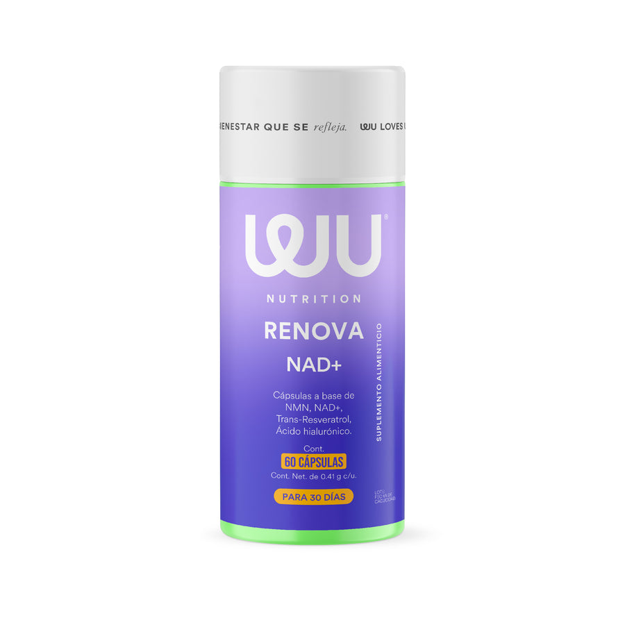RENOVA – NMN 250mg con NAD y Trans-Resveratrol 98% para Energía y Bienestar Celular