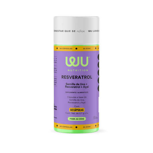 RESVERATROL – 200mg Resveratrol Trans con Semilla de Uva y Açaí Antioxidante