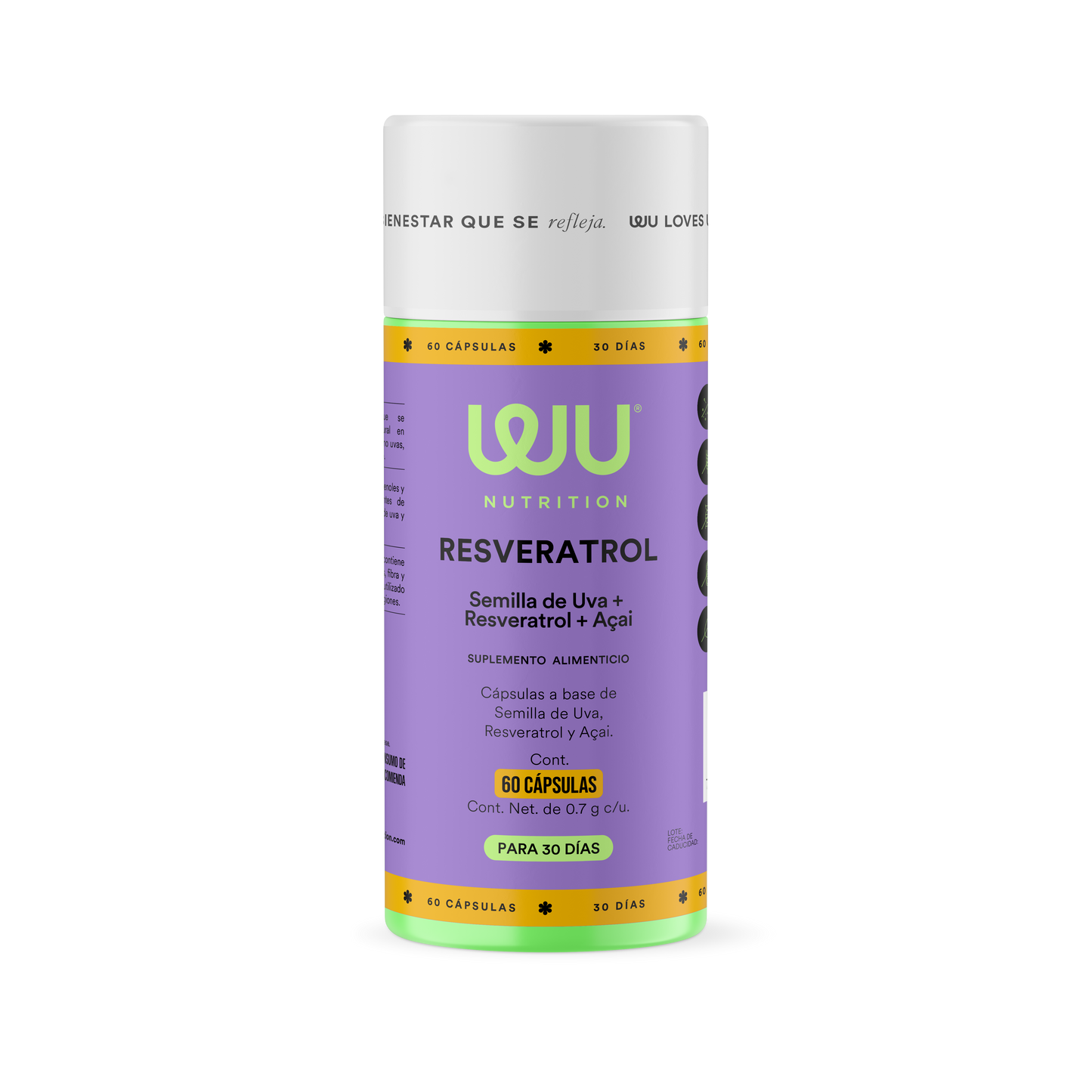 RESVERATROL - Grape Seed • Resveratrol • Açaí | 120 capsules