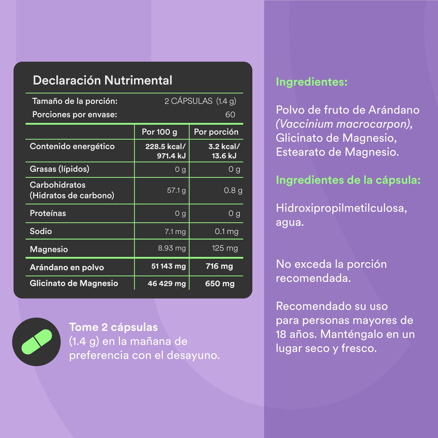 PAZ - Glicinato de Magnésio | 120 cápsulas 