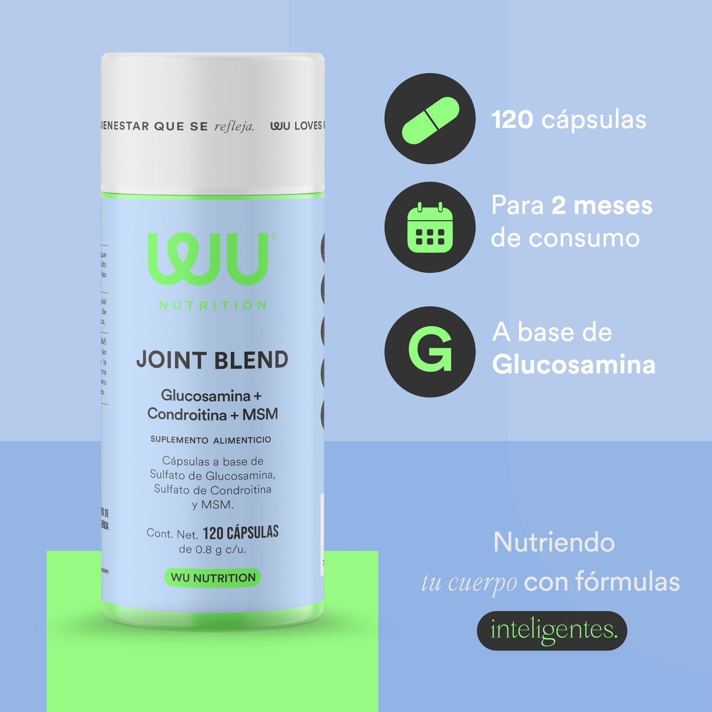 JOINT BLEND - Glucosamina + Condroitina + MSM | 120 cápsulas