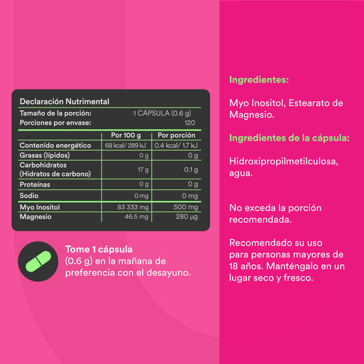 ANDRÉS - Myo Inositol • Pure Inositol | 120 capsules