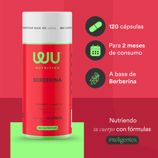 BERBERINA - HCL 700 mg | 120 cápsulas 