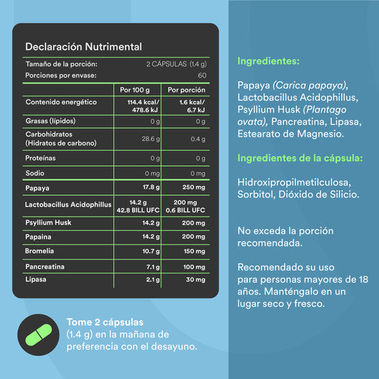 PROBIOTICS 60 BILLION - Probiotics + Prebiotics • 3 Strains • Lactobacilli • Agave Inulin | 120 capsules