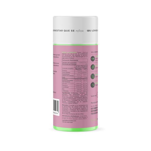 VIA - • D-Manosa • Arándano Rojo • Vitamina C | 120 cápsulas